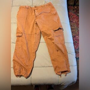 Old Navy women’s high-waisted barrel leg cargo ankle pants XL